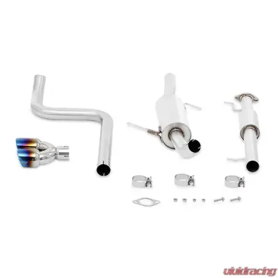 Mishimoto Cat-Back Exhaust Resonated Burnt Tips - MMEXH-FIST-14RBT