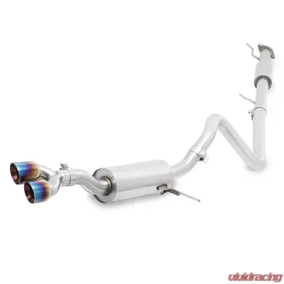Mishimoto Cat-Back Exhaust Resonated Burnt Tips - MMEXH-FIST-14RBT