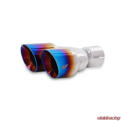 Mishimoto Cat-Back Exhaust Resonated Burnt Tips - MMEXH-FIST-14RBT