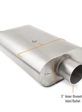 Mishimoto 3" Stainless-Steel Exhaust Muffler                                     - MMEXH-MF-3COBR - Image 3