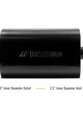 Mishimoto Stainless-Steel Exhaust Muffler w/ 2.5 Angle Tip Black                                     - MMEXH-MF-AT-25CCBK - Image 2