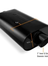 Mishimoto Stainless-Steel Exhaust Muffler w/ 3" Angle Tip Black                                     - MMEXH-MF-AT-3CCBK - Image 2