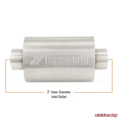 Mishimoto 3" Stainless-Steel Exhaust Resonator - MMEXH-RES-3BR