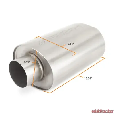 Mishimoto 3" Stainless-Steel Exhaust Resonator - MMEXH-RES-3BR