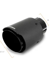 Mishimoto 2.5" Black Carbon Fiber Exhaust Tip                                     - MMEXH-TIP-CF25BK - Image 2