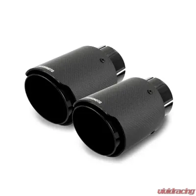 Mishimoto 2.5" Carbon Fiber Dual Exhaust Tips - MMEXH-TIP-CFD25BK