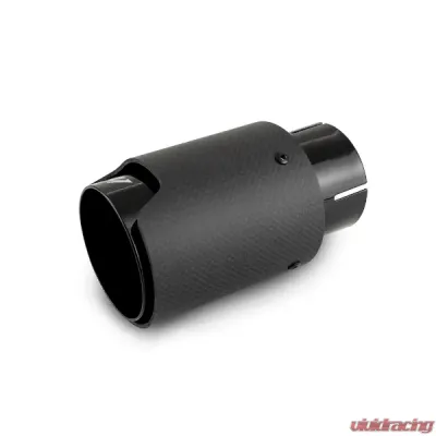 Mishimoto 2.5" Black Carbon Fiber Exhaust Tip M Logo - MMEXH-TIP-CFM25BK