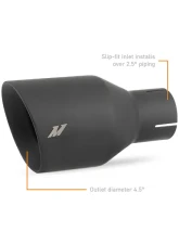 Mishimoto 2.5" Inlet Black Double Wall Exhaust Tip                                     - MMEXH-TIP-DW25BK - Image 2