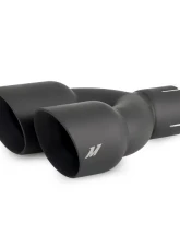 Mishimoto 2.5" Inlet 3" Outlet Dual Offset Exhaust Tip Black                                     - MMEXH-TIP-FSTBK - Image 5