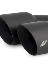 Mishimoto 2.5" Inlet 3" Outlet Dual Offset Exhaust Tip Black                                     - MMEXH-TIP-FSTBK - Image 3