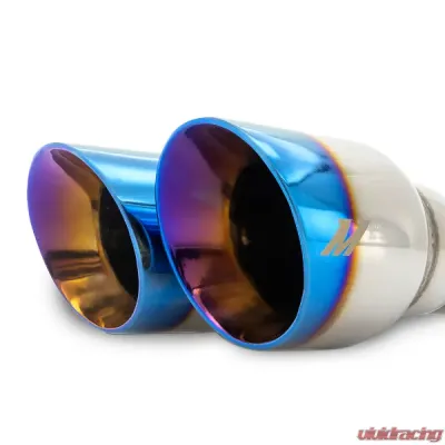 Mishimoto 2.5" Inlet 3" Outlet Dual Offset Exhaust Tip Burnt - MMEXH-TIP-FSTBT