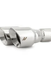 Mishimoto 2.5" Inlet 3" Outlet Dual Offset Exhaust Tip Polished                                     - MMEXH-TIP-FSTP - Image 4