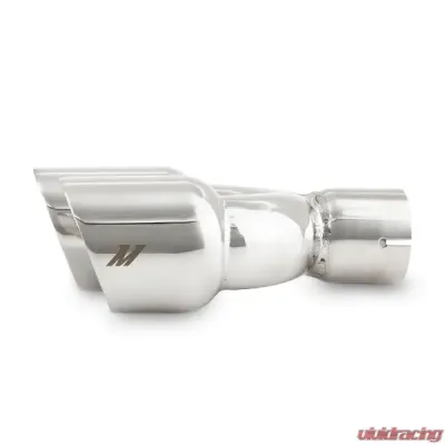 Mishimoto 2.5" Inlet 3" Outlet Dual Offset Exhaust Tip Polished - MMEXH-TIP-FSTP