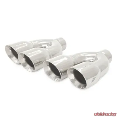 Mishimoto 2.5" Inlet 3.5" Outlet Dual-Y Exhaust Tip - MMEXH-TIP-QY25P