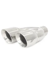 Mishimoto 2.5" Inlet 3.5" Outlet Dual-Y Exhaust Tip                                     - MMEXH-TIP-QY25P - Image 3