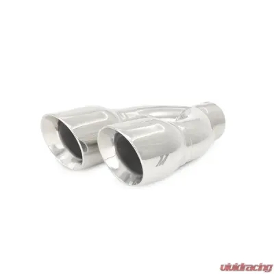 Mishimoto 2.5" Inlet 3.5" Outlet Dual-Y Exhaust Tip - MMEXH-TIP-QY25P