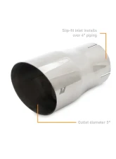 Mishimoto 4" inlet 5" Outlet Single Wall Exhaust Tip Polished                                     - MMEXH-TIP-SWP - Image 2