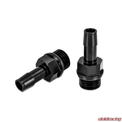 Mishimoto M16x1.5 - 3/8" Hose Barb Aluminum Fittings 2 Pack - MMFT-M16-38BK