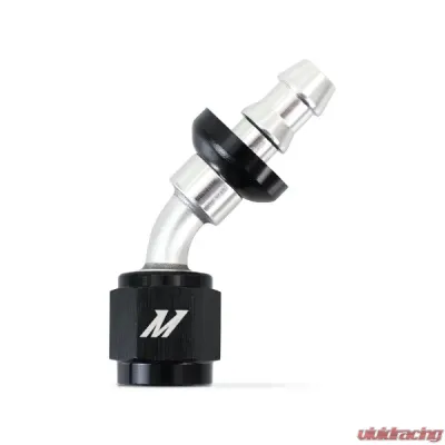 Mishimoto 4AN 45 Degree Push-Lock Fitting - MMFT-PL-445
