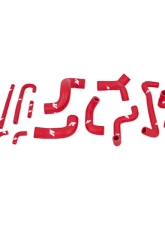 Mishimoto Silicone Hose Kit BMW M3 1988-1991                                     - MMHOSE-E30-88RD - Image 2