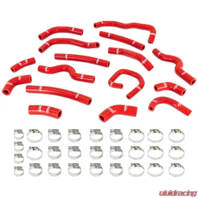 Mishimoto Silicone Heater Hose Kit - MMHOSE-LCR-99HHRD