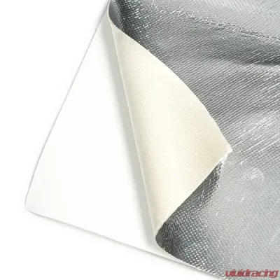 Mishimoto 24 x 24" Aluminum Silica Heat Barrier w/ Adhesive Backing - MMHP-ASHB-2424