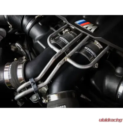 Mishimoto Micro-Wrinkle Black Charge Pipes - MMICP-F10-12MWBK