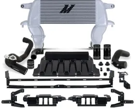 Mishimoto High-Mount Intercooler Kit w/ Silver Core & Black Pipes Ford Bronco 2021-2023