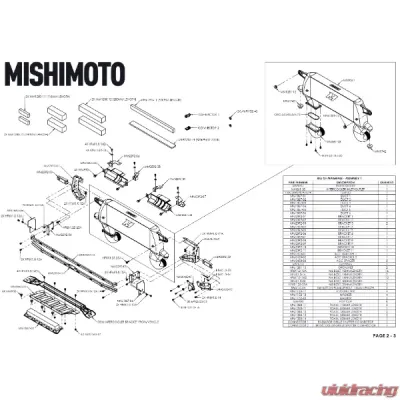 Mishimoto High-Mount Intercooler Kit w/ Black Core & Black Pipes Ford Bronco 2021-2023 - MMINT-BR23-21HKBKBK