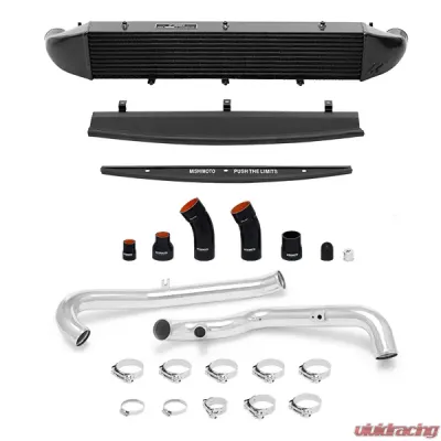 Mishimoto Front Mount Intercooler Kit w/ Silver Pipes Ford Fiesta ST 2014-2019 - MMINT-FIST-14KPBK