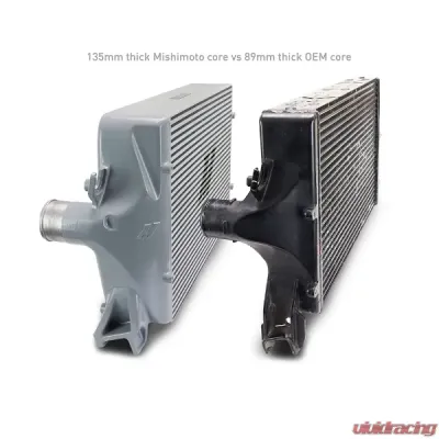 Mishimoto Performance Intercooler w/ Wrinkle Black Pipes Ram 2500 | 3500 2019-2024 - MMINT-RAM-19KBKWBK