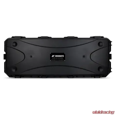 Mishimoto 450mm Black Core Offset Purple Anodized V-Band Gloss Tank Universal Carbon Fiber Intercooler - MMINT-UCF-G4B-C-P