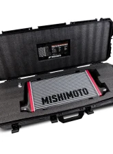 Mishimoto 450mm Black Core Offset Purple Anodized V-Band Gloss Tank Universal Carbon Fiber Intercooler                                     - MMINT-UCF-G4B-C-P - Image 5