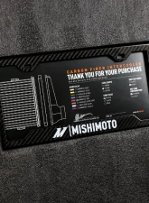 Mishimoto 450mm Black Core Offset Purple Anodized V-Band Gloss Tank Universal Carbon Fiber Intercooler                                     - MMINT-UCF-G4B-C-P - Image 6