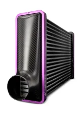 Mishimoto 450mm Black Core Offset Purple Anodized V-Band Gloss Tank Universal Carbon Fiber Intercooler                                     - MMINT-UCF-G4B-C-P - Image 8