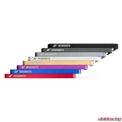 Mishimoto 450mm Black Core Offset Purple Anodized V-Band Gloss Tank Universal Carbon Fiber Intercooler - MMINT-UCF-G4B-C-P