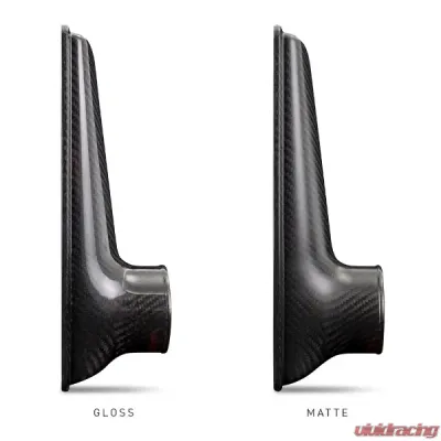 Mishimoto 450mm Black Core Offset Purple Anodized V-Band Gloss Tank Universal Carbon Fiber Intercooler - MMINT-UCF-G4B-C-P