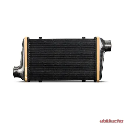Mishimoto 450mm Black Core Offset Purple Anodized V-Band Gloss Tank Universal Carbon Fiber Intercooler - MMINT-UCF-G4B-C-P