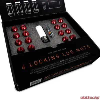Mishimoto M12x1.5 Aluminum Locking Lug Nuts Set - 20pcs - MMLG-15-20LBK
