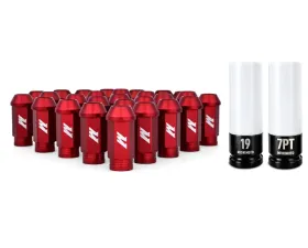 Mishimoto M12x1.5 Red Aluminum Locking Lug Nuts Set
