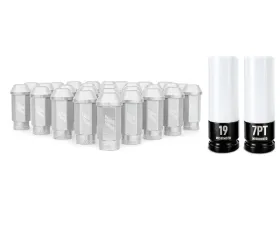 Mishimoto M12x1.5 Silver Aluminum Locking Lug Nuts Set