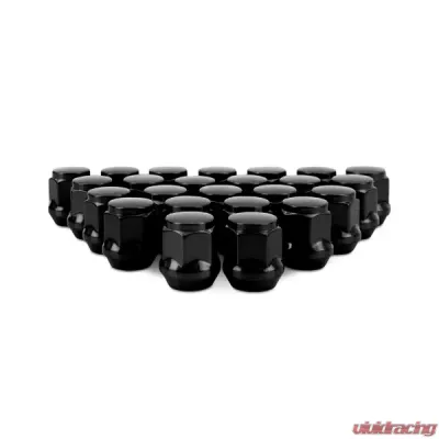 Mishimoto M12x1.5 Steel Acorn Lug Nuts - 24pcs - MMLG-AC1215-24BK