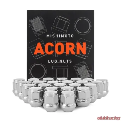 Mishimoto M12x1.5 Steel Acorn Lug Nuts - 24pcs - MMLG-AC1215-24CH