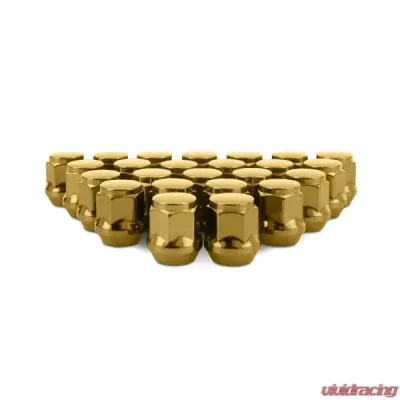 Mishimoto M12x1.5 Steel Acorn Lug Nuts - 24pcs - MMLG-AC1215-24GD