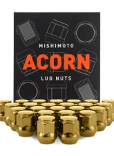 Mishimoto M12x1.5 Steel Acorn Lug Nuts - 24pcs                                     - MMLG-AC1215-24GD - Image 5
