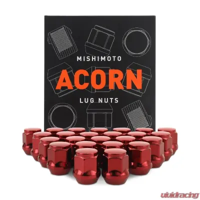 Mishimoto M12x1.5 Steel Acorn Lug Nuts - 24pcs - MMLG-AC1215-24RD