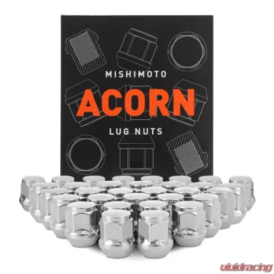 Mishimoto M14 x 1.5 Steel Acorn Lug Nuts - 32pcs - MMLG-AC1415-32CH