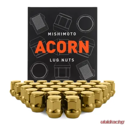 Mishimoto M14 x 1.5 Steel Acorn Lug Nuts - 32pcs - MMLG-AC1415-32GD