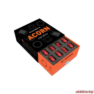 Mishimoto M14 x 1.5 Steel Acorn Lug Nuts - 32pcs - MMLG-AC1415-32RD