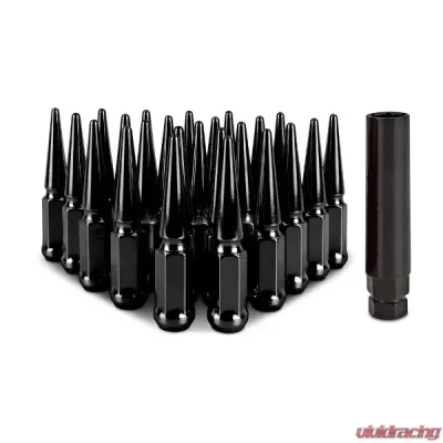 Mishimoto M12x1.5 Steel Spiked Lug Nuts - 24pcs - MMLG-SP1215-24BK